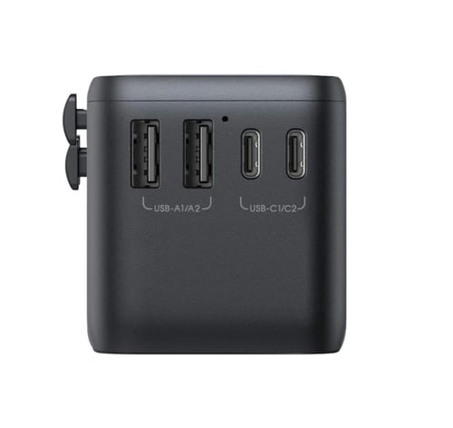 فيش شاحن سفر متعدد المخارج بقدرة 65 واط JR-TCW02 م...