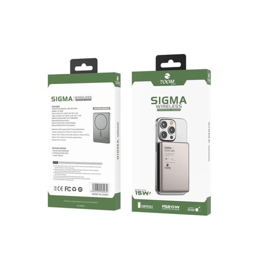 باور بنك MagSafe بقوة 15واط من الألومنيوم بسعة 500...