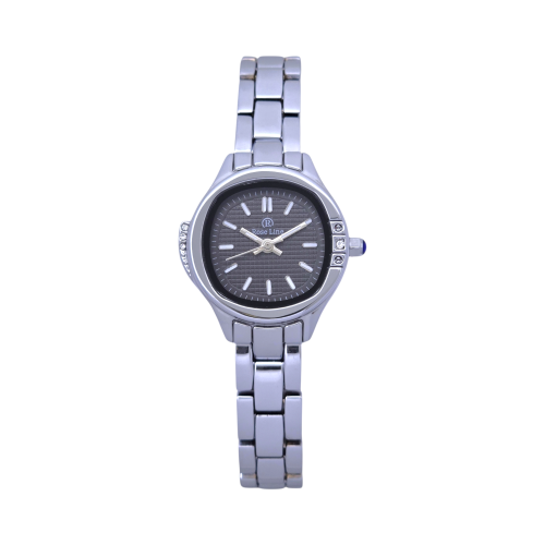 ساعة يد نسائية فضية أنيقة – تصميم عصري، مقاومة للم...