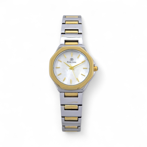 ساعة يد نسائية من روز لاين بتصميم أنيق باللون الفض...