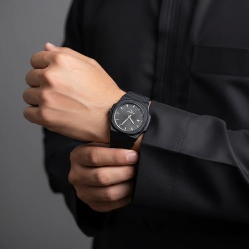 ساعه رجالي كربون مونت رويال اسود