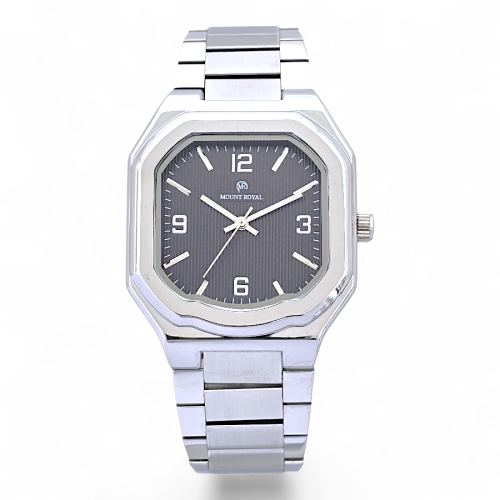 ساعة رجالية تعزز أناقتك باللون الفضي