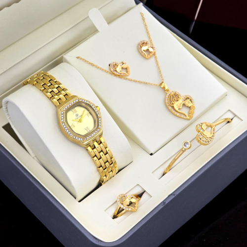 هديه نسائيه طقم ساعه مع الاكسسوار