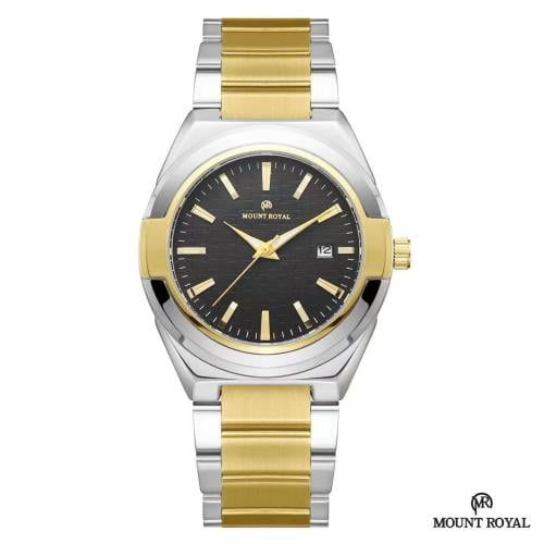 ساعه مونت رويال كلاسيك بالمينا الاسود