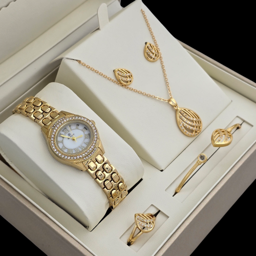 طقم نسائي روز لاين بالون الذهبي