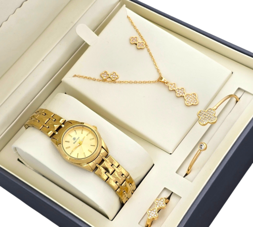 طقم نسائي دائري بالون الذهبي