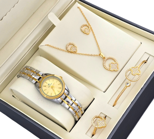 طقم نسائي د بالون الفضي والذهبي