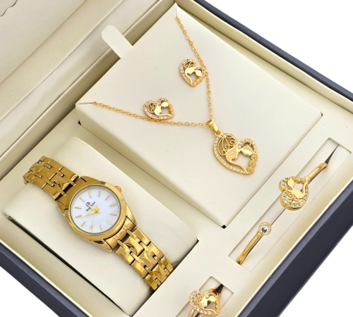 طقم نسائي دائري بالون الذهبي