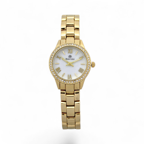 ساعة يد نسائية ذهبية فاخرة – تصميم عصري، مقاومة لل...