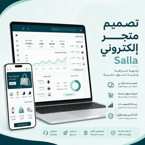 تصميم متجر إلكتروني Salla