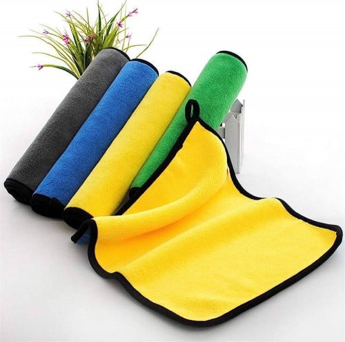منشفة مايكروفايبر وجهين 40*40 -Microfiber towel, t...