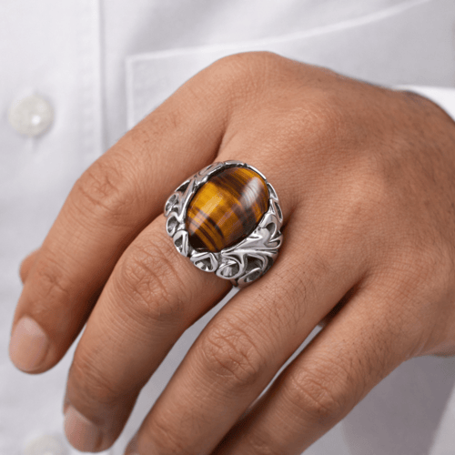 خاتم رجالي - فضه عيار ٩٢٥