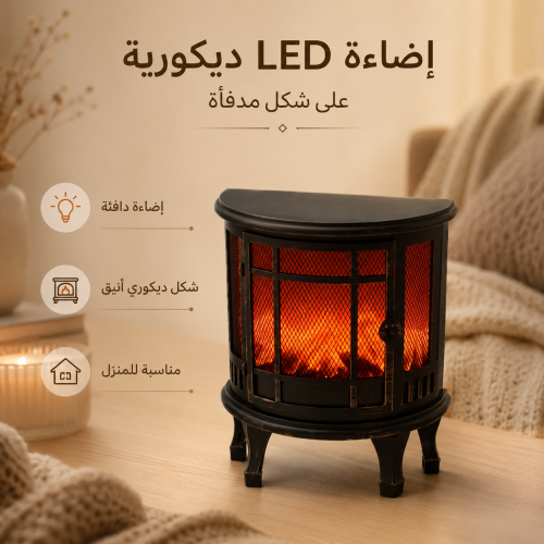 Decorative LED fireplace lighting