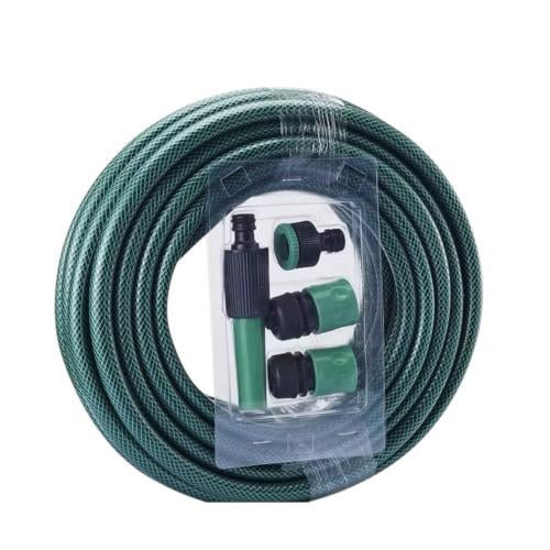 خرطوم ماء بطول 15 متر مع رشاش ومرفقات