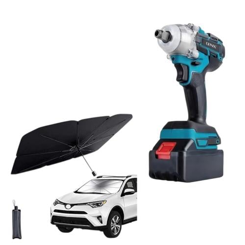 دريل كهربائي لفك عجلات السيارة متعدد الوظائف+ مظلة...