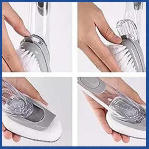 فرشاة أطباق مع موزع للصابون