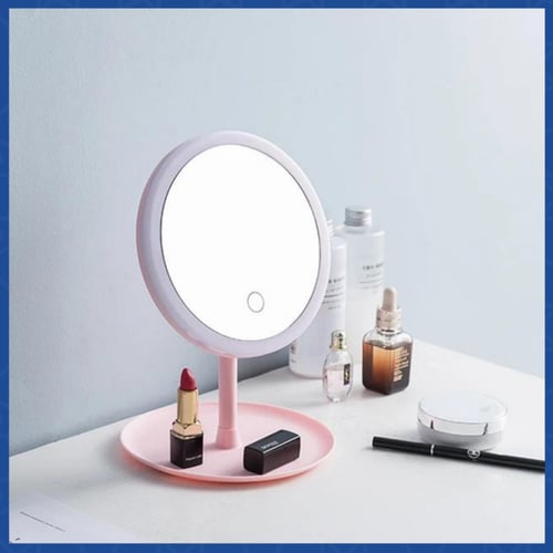 حامل مرآة أنيقة 48 إضاءة ليد