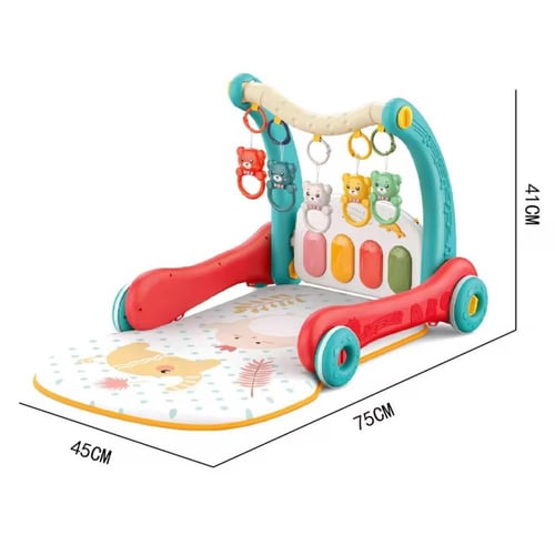 مشاية أطفال تعليمية متعددة الوظائف مع بيانو وألعاب...