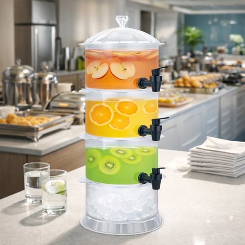 موزع مشروبات متعدد الطبقات سعة 7.5 لتر