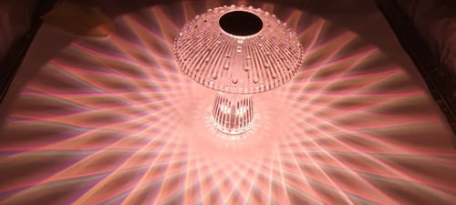 الأبجورة الكريستالية الملونة