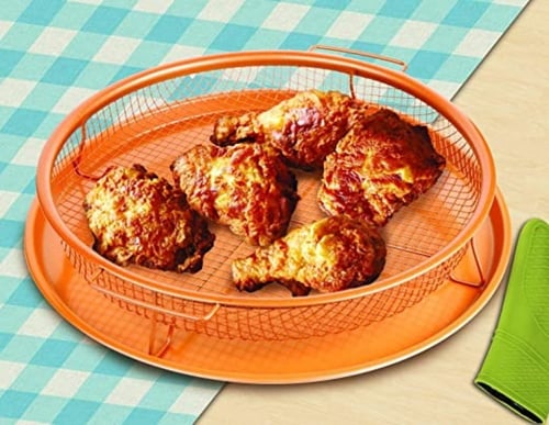 صينية قلي هوائية من الستانلس ستيل