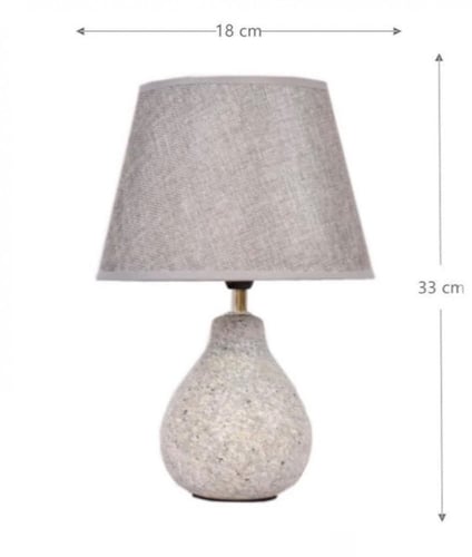 أبجورة قماشية بإضاءة صفراء