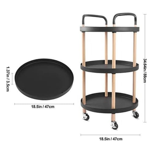 عربة ضيافة دائرية فاخرة بثلاثة أدوار