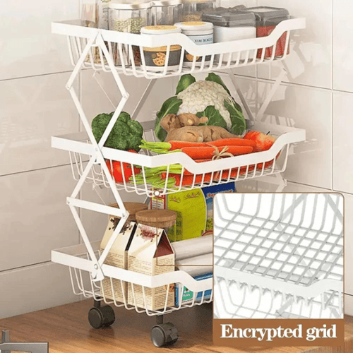 سلال تخزين معدنية قابلة للطي