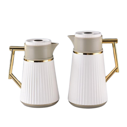 طقم ترامس بني بيج للشاي والقهوة من رويال كاميل 021...