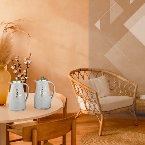 طقم ترامس رصاصي للشاي والقهوة من رويال كاميل 02168...