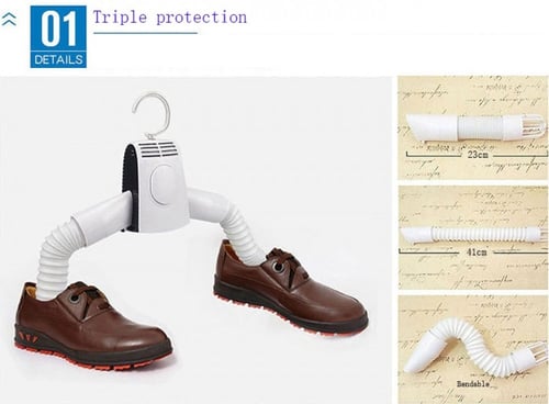 مجفف ملابس كهربائي ذكي محمول مع علاقة ملابس