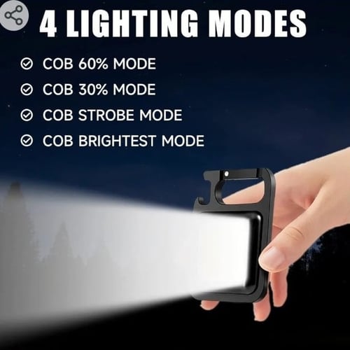 كشاف وفتاحة وميدالية ومغناطيس 4×1