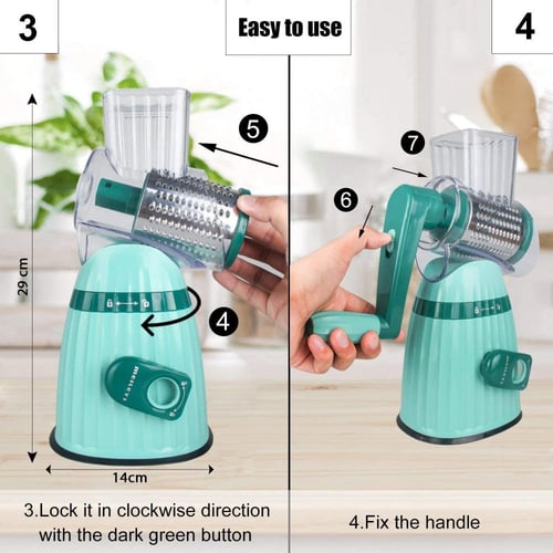 قطاعة الخضار الفولاذية الأصلية المتعددة الاستخداما...