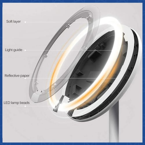 حامل مرآة أنيقة 48 إضاءة ليد