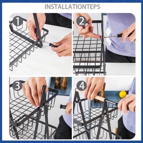 سلة 3 طبقات متعددة الاستخدامات