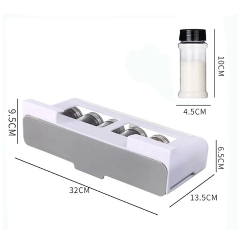 درج منظم للتوابل مع 6 علب