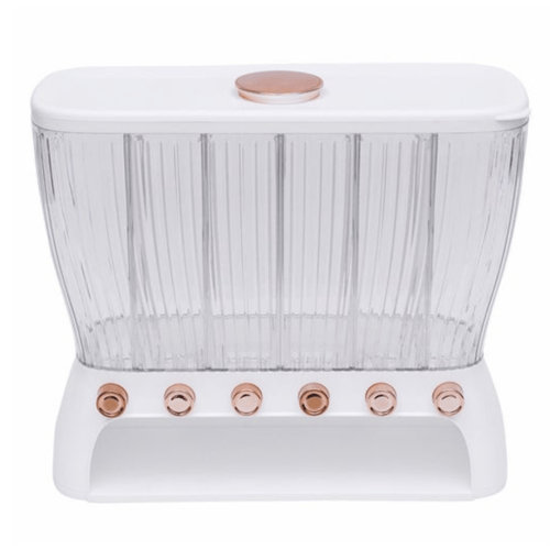 حاوية تخزين الأرز الشفافة