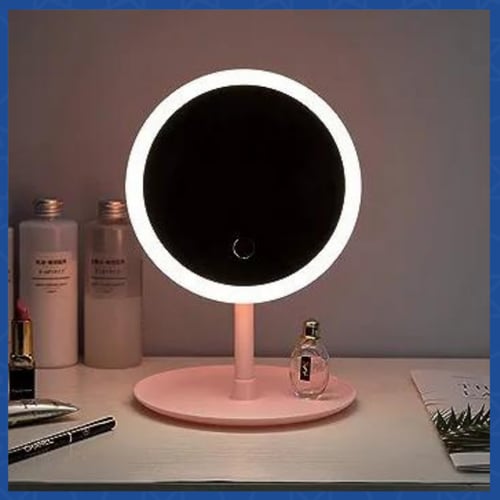 حامل مرآة أنيقة 48 إضاءة ليد