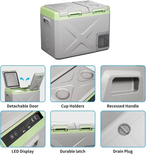 ثلاجة سيارة ذكية بسعة 35 لتر