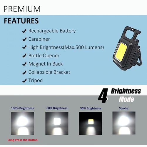 كشاف وفتاحة وميدالية ومغناطيس 4×1