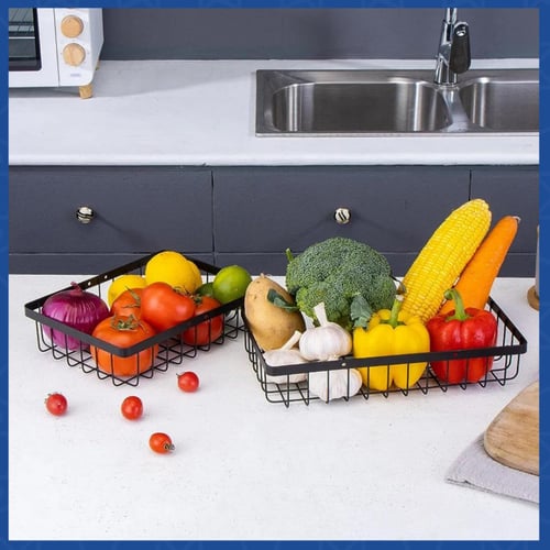 سلة تخزين طبقتين متعددة الاستخدامات