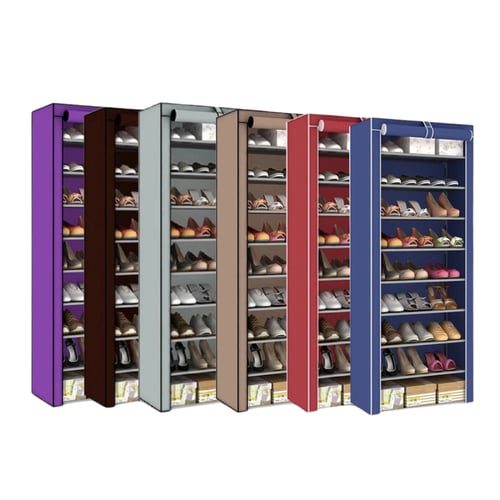 أرفف أحذية 9 طبقات مقاوم للماء والغبار