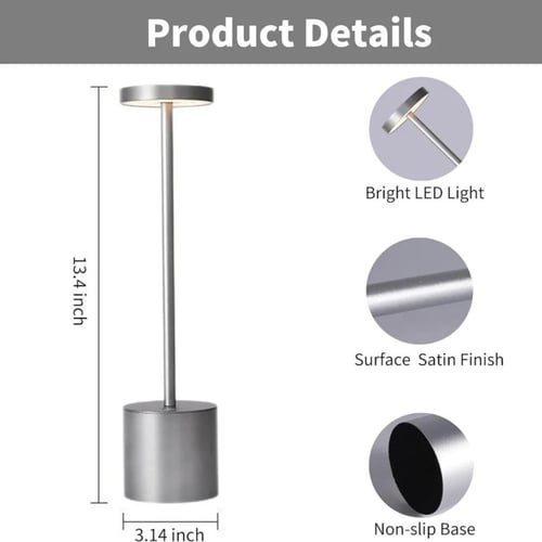 مصباح طاولة LED يعمل باللمس