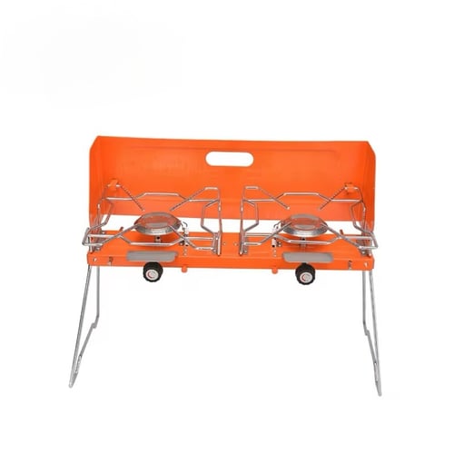 موقد غاز مزدوج محمول للرحلات