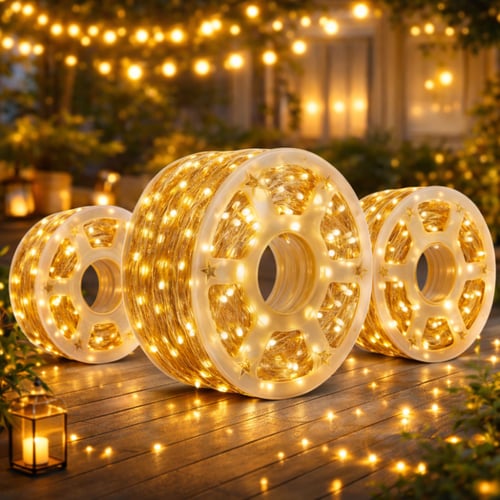 عقد إضاءة ديكورية LED ذهبي