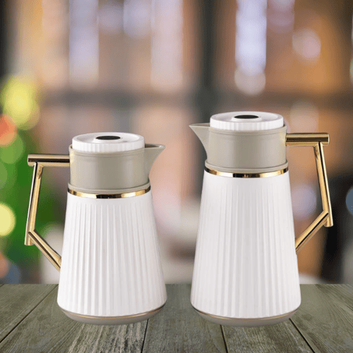 طقم ترامس بني بيج للشاي والقهوة من رويال كاميل 021...