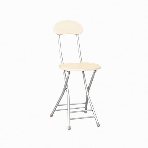 كرسى خشب مدور بظهر