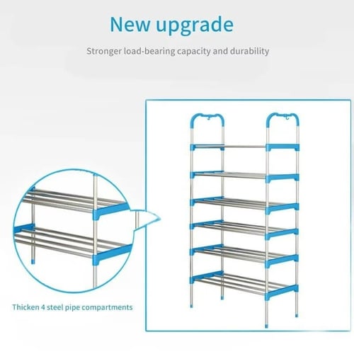 منظم أحذية متعدد الاستخدامات 6 طبقات