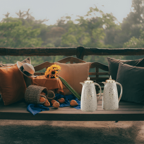 طقم ترامس مزخرف للشاي والقهوة من رويال كاميل 02175...