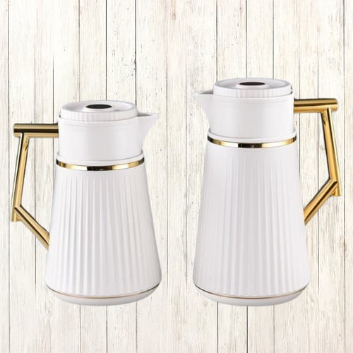 طقم ترمس بيج مذهب للشاي والقهوة من رويال كاميل 021...